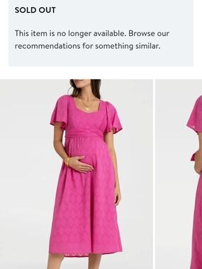 Seraphine Hot Pink Tie-Back Maxi Dress